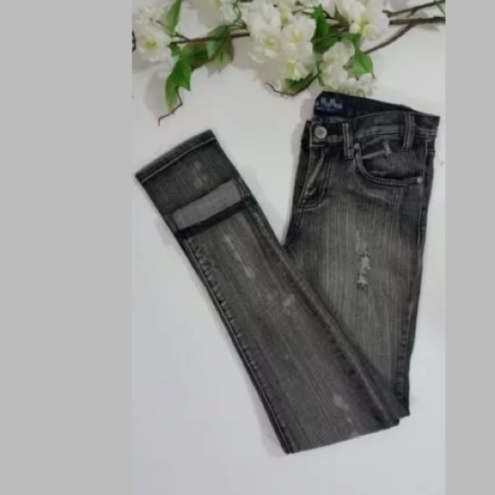 Les Halles Jeans Size 26-0 Black/Dark Grey skinny